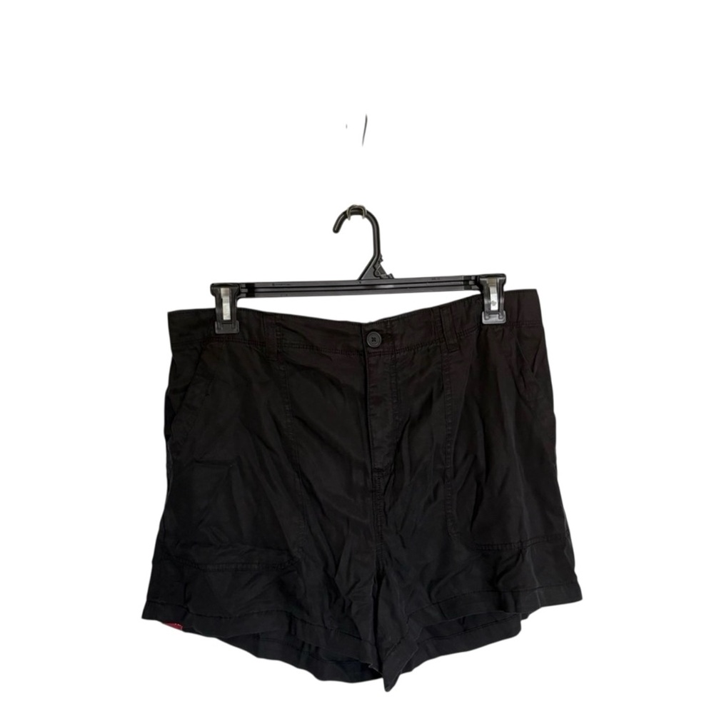 Social Standard XL Black Fortune Tencel Mid Rise Shorts Whimsigoth Gorpcore Y2K